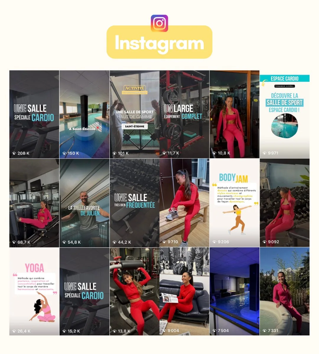 Contenu Instagram Espace Cardio