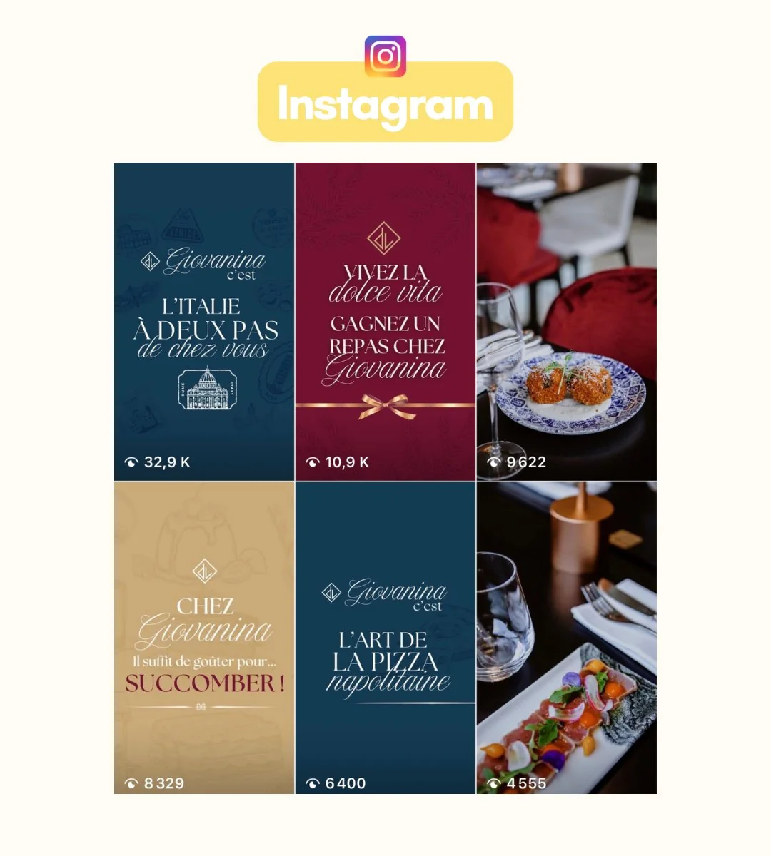 Contenu Instagram Giovanina
