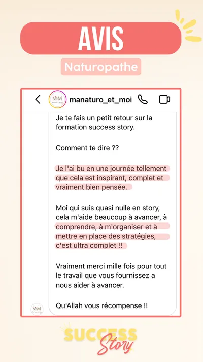 Avis client · produit digital Sun Influence