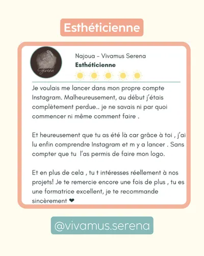 Avis client · produit digital Sun Influence