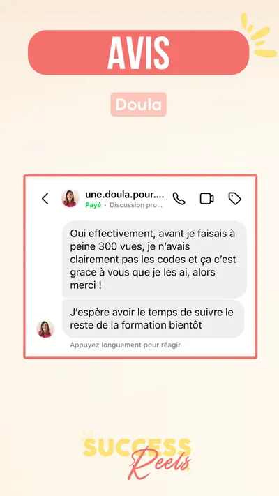 Avis client · produit digital Sun Influence