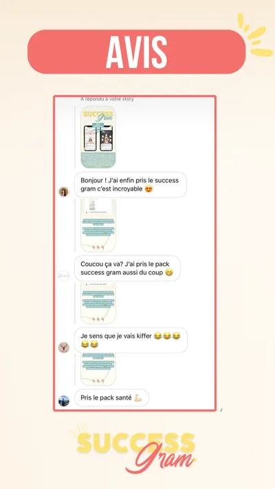 Avis client · produit digital Sun Influence