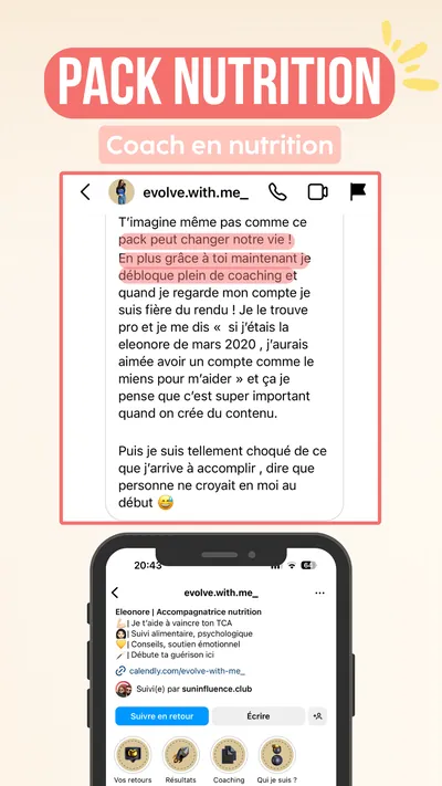 Avis client · produit digital Sun Influence