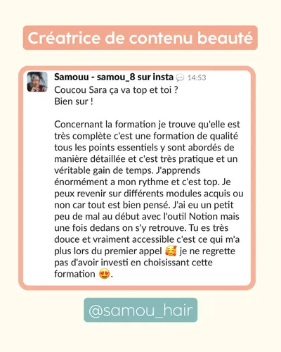 Avis client · produit digital Sun Influence