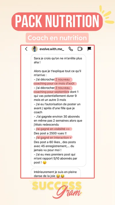 Avis client · produit digital Sun Influence