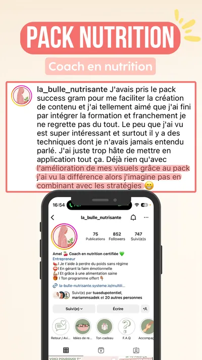 Avis client · produit digital Sun Influence