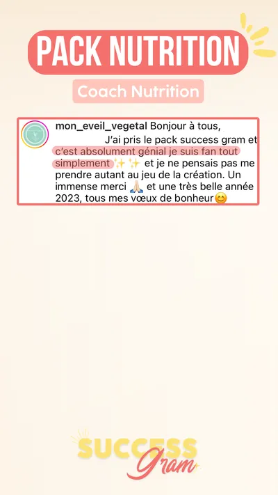 Avis client · produit digital Sun Influence