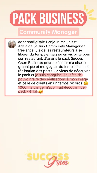 Avis client · produit digital Sun Influence
