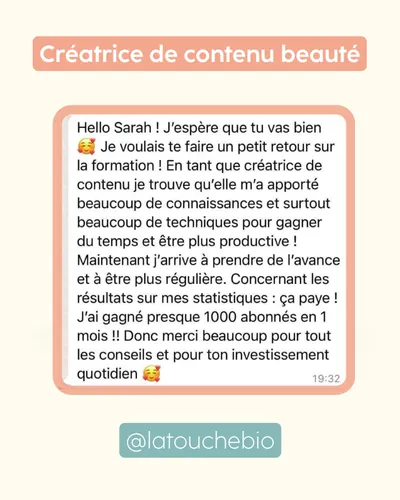 Avis client · produit digital Sun Influence