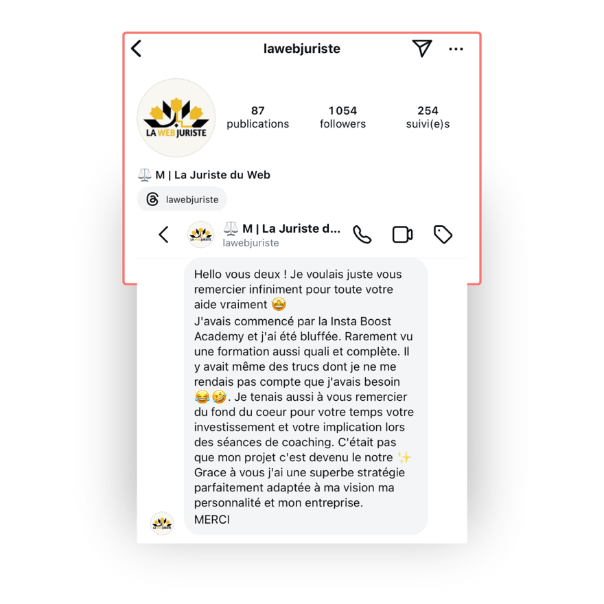 Témoignage La Juriste du Web